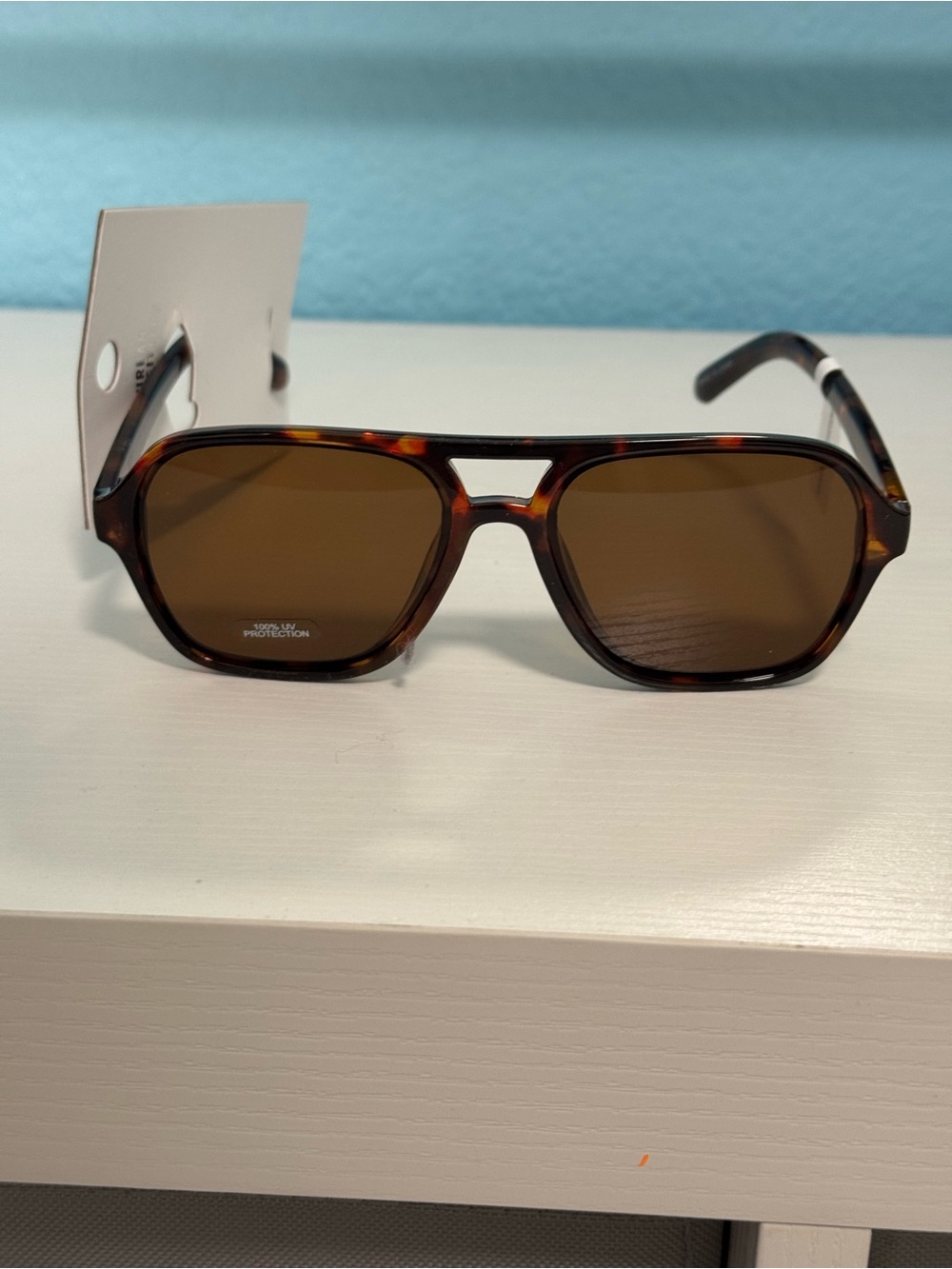 Urban Outfitters essential aviator Tortoiseshell Brown Sunglasses - Picture 2 of 16